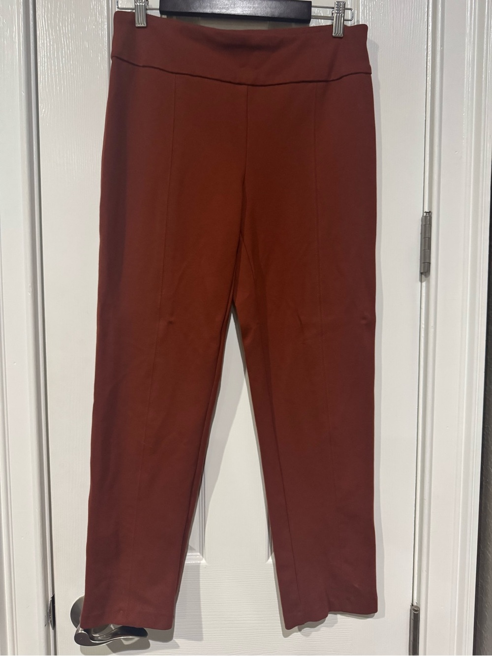new directions Rust Brown Straight-Leg Ponte Pants